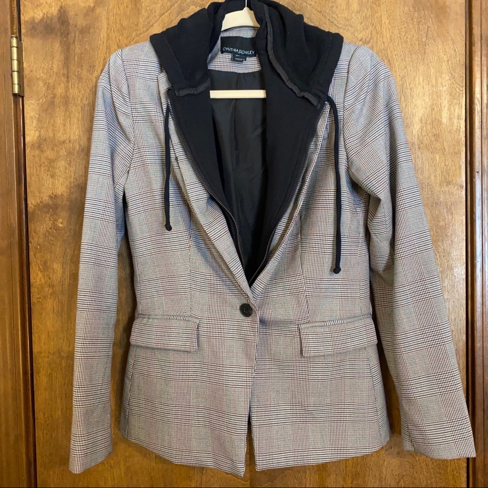 Houndstooth Blazer Jacket